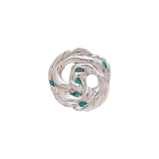 Botón Emerald Swirl