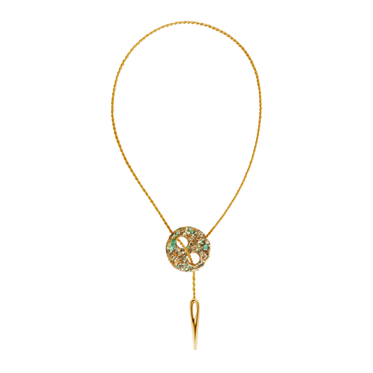 Esmeralda Botón Necklace