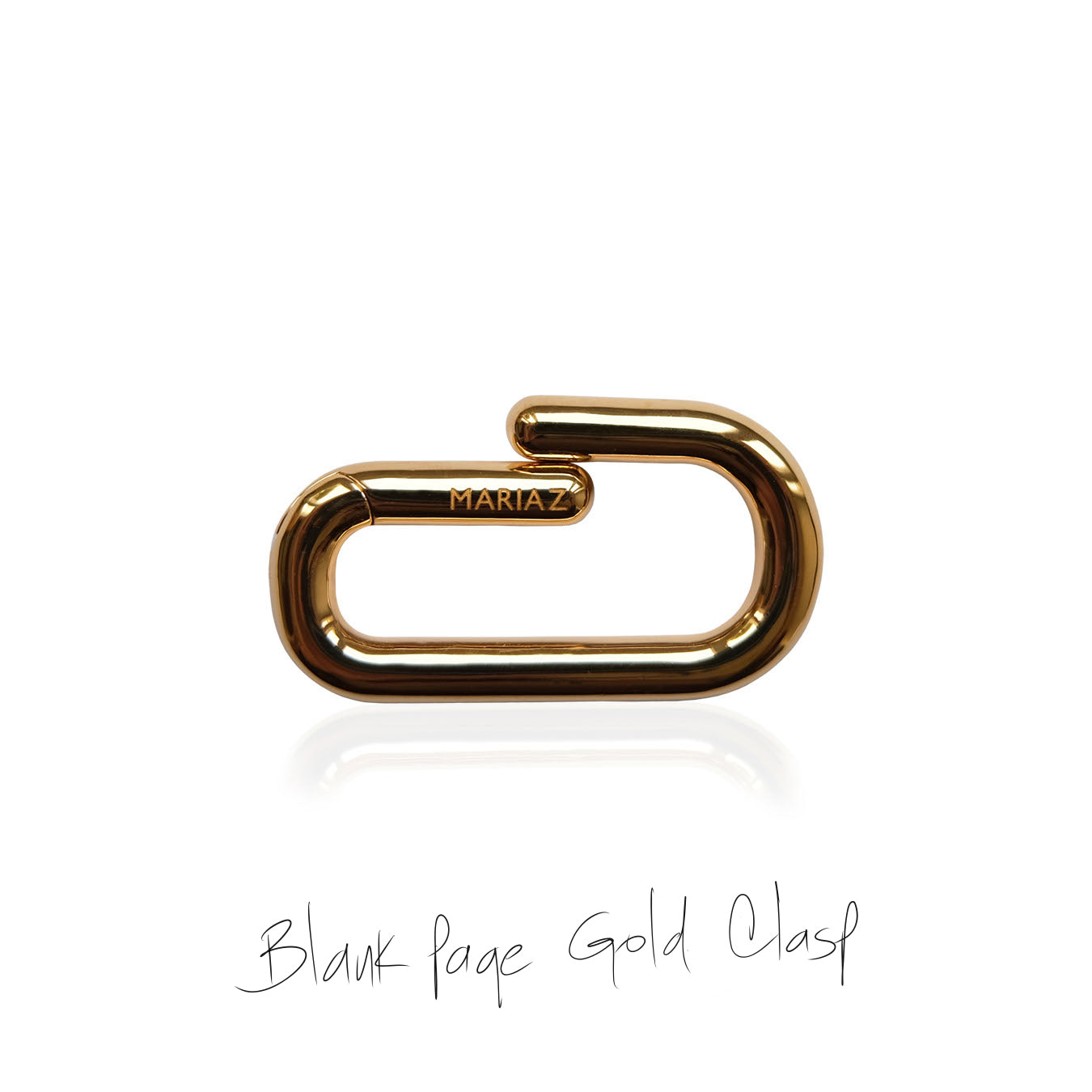 Blank page gold clasp