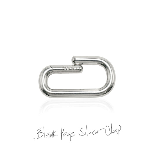 Blank page silver clasp